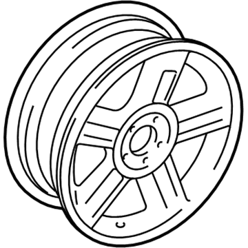 Ford 3W4Z-1007-BA Wheel, Alloy