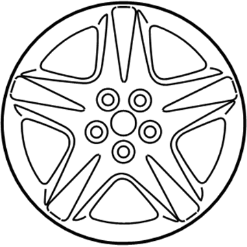Ford XW4Z-1007-JA Wheel, Alloy