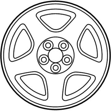 Ford XW4Z-1007-HA Wheel, Alloy