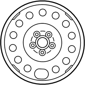 Ford XW4Z-1007-DA Spare Wheel