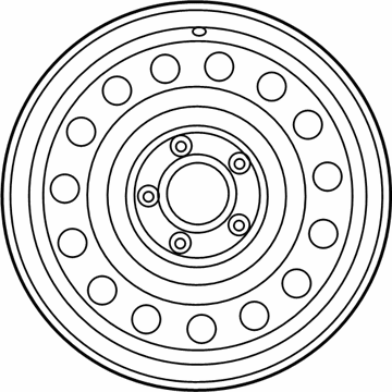 Kia 52910B0000 Wheel Assembly-Steel