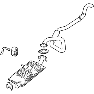 Ford 6W7Z-5230-BB Muffler