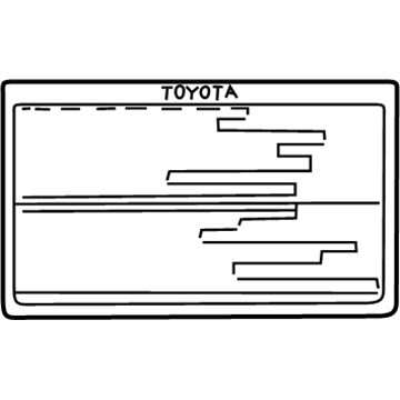 Toyota 42661-33290 Tire Info Label