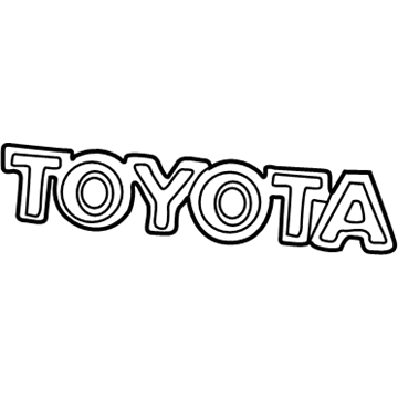 Toyota 75443-20610 Nameplate