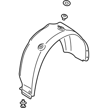 Hyundai 86821-K9000 Guard-Rear Wheel, LH