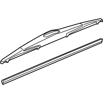 Honda 76730-TM8-003 Blade, Rear Windshield Wiper (400Mm)