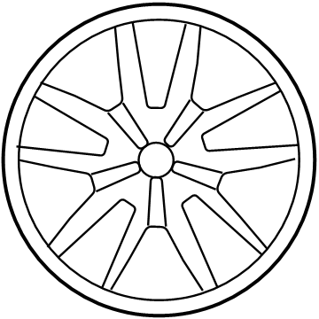 BMW 36-10-8-093-834 DISK WHEEL, LIGHT ALLOY, IN