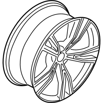 BMW 36-11-8-089-896 Disk Wheel Light Alloy Orbit