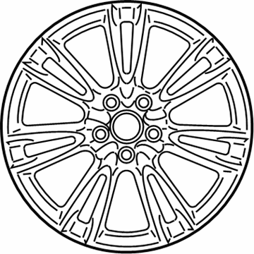 Mopar 5PQ11AAAAB Aluminum Wheel