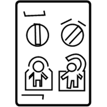 GM 15789808 Info Label
