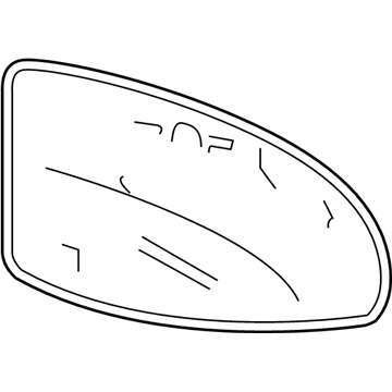 Toyota 87902-06020 Mirror Glass