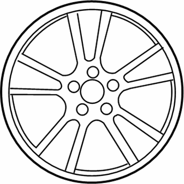 Ford 3W3Z-1007-BA Wheel, Alloy