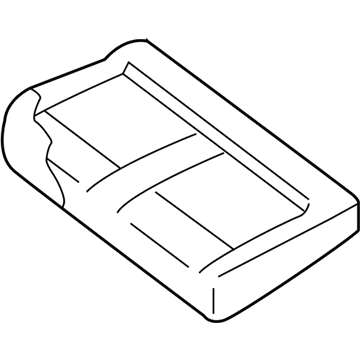 Nissan 89328-1PB7B Trim Assy-4TH Seat Cushion, RH
