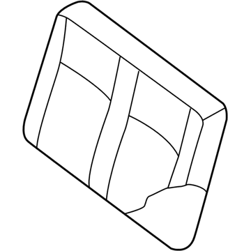 Nissan 89604-1PB7B Trim Assembly-Back, 4TH Seat RH