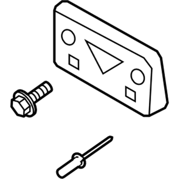 Ford 7A1Z-17A385-AA License Bracket