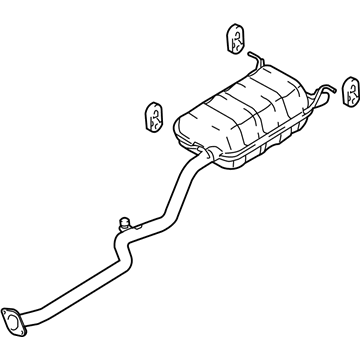 Hyundai 28700-26701 Tail With Muffler Pipe