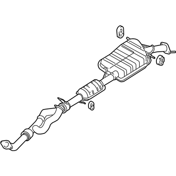 Hyundai 28610-26702 Front Exhaust Pipe
