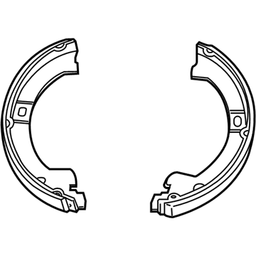 Mopar 5019802AA Parking Brake Shoe And Lining Kit