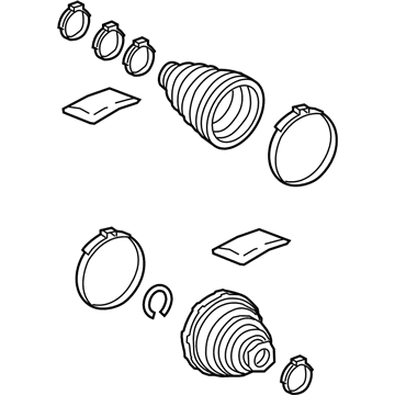 Lexus 04428-78011 Boot Kit, FR Drive S