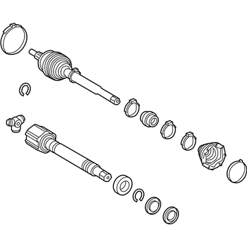 Lexus 43420-78010 Shaft Assembly, Front Drive