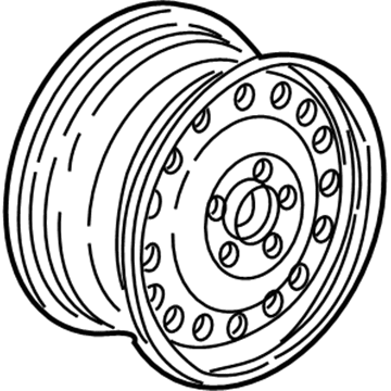 Honda 42700-S87-A01 Disk, Wheel (15X6 1/2Jj)