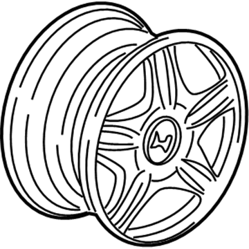 Honda 08W15-S87-100 Wheel, Slotted Alloy (15") (5-Spoke)