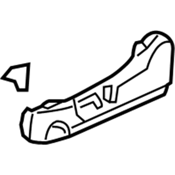 Honda 81238-SDA-A01ZB Cover, R. Reclining *NH361L* (CF GRAY)