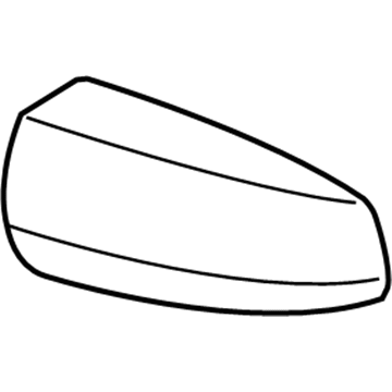 BMW 51-16-7-218-291 Outside Mirror Cover Cap, Primed, Left