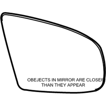 BMW 51-16-7-174-988 Mirror Glas, Convex, Right