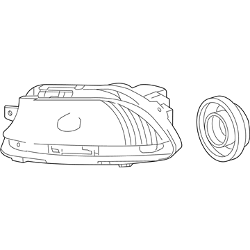 Lexus 81221-50090 Lamp Unit, Fog Lamp, LH