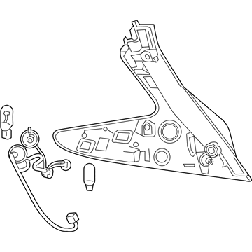 Nissan 26555-5SA1B Lamp Assembly-Rr Comb LH