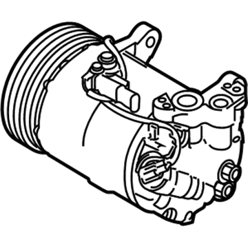 BMW 64-52-6-842-618 Air Conditioning Compressor With Magnet