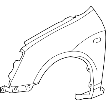 Honda 60211-S6A-A90ZZ Panel, Right Front Fender (Dot)