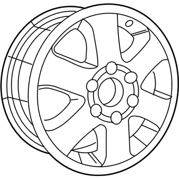 Mopar 68004980AA Aluminum Wheel
