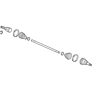 Ford LX6Z-4K139-B SHAFT ASY - REAR AXLE