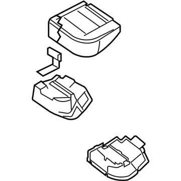 Nissan 88350-ZE91C Cushion Rear Seat LH