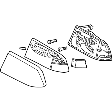 GM 16525633 Headlamp Capsule Assembly