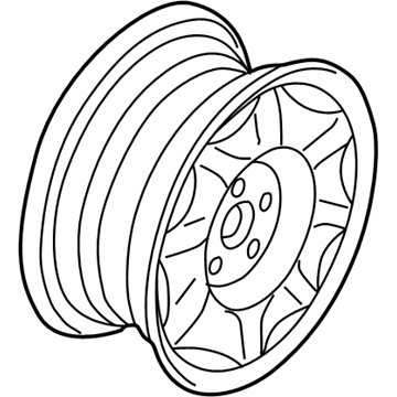 GM 9594953 Wheel Rim-17X7.5 X51 Aluminum Chrome