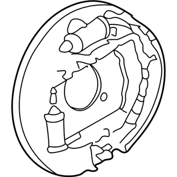 GM 10310602 Plate Asm, Rear Brake Backing (Welding)