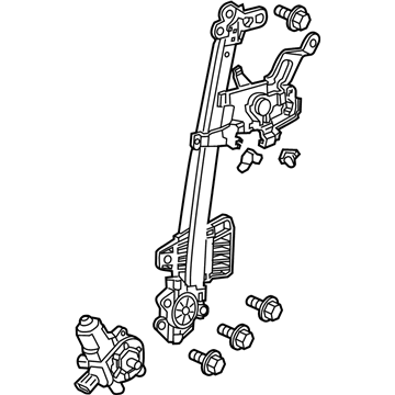 Honda 72750-TK8-A02 Regulator Assembly Left, Rear