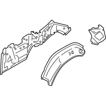 BMW 41-21-7-347-043 Left Inner Lateral Trim Panel