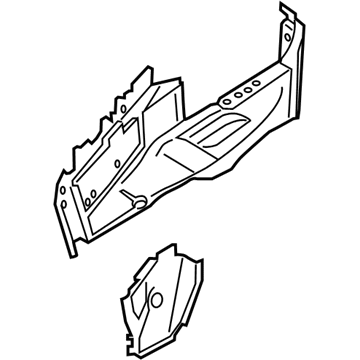 BMW 41-21-7-347-135 Folding Top Compartment, Left