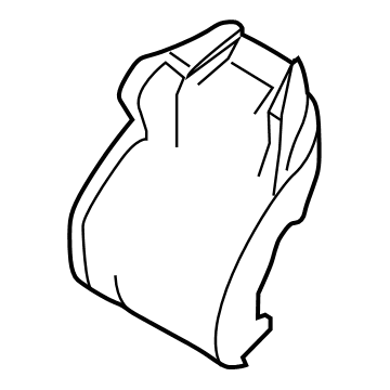 BMW 52-10-8-071-265 COVER FOR COMFORT BACKREST, L