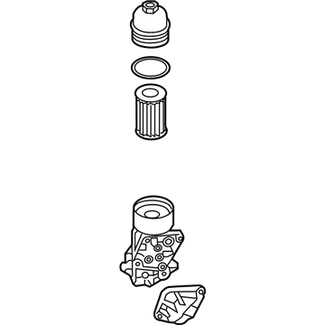 Hyundai 26300-3CAB1 Complete Oil Filter Housing Assembly