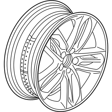 Acura 42800-TJB-A20 WHEEL ASSY. (20X8J)