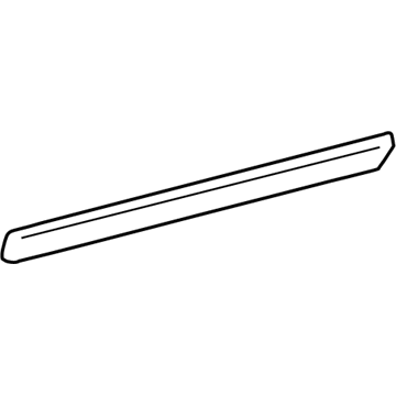 Toyota 75742-33180-J4 Moulding, Rear Door, Outside LH