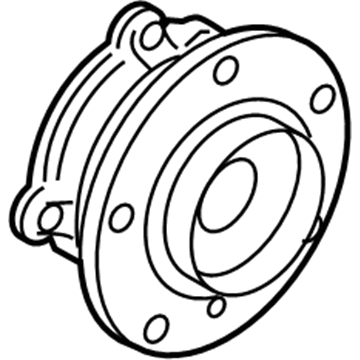 BMW 31-20-6-877-562 Wheel Hub With Bearing, Front