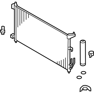 Nissan 92100-ZW40D Condenser & Liquid Tank Assy
