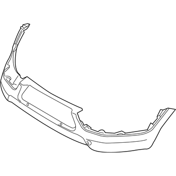 Kia 866723W000 Moulding-Rear Bumper