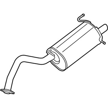 Nissan 20100-3RP0A Exhaust, Main Muffler Assembly